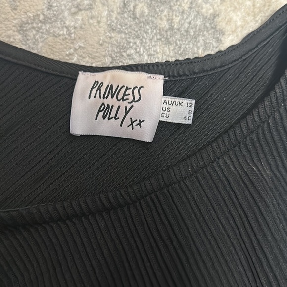 Princess Polly Black going out top size 8 - Picture 3 of 5